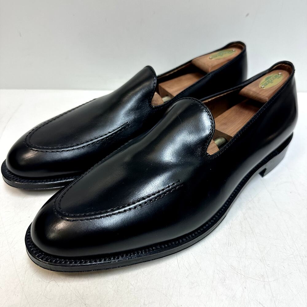 NWOT Todd Snyder X Alden Venetian Leather Loafer Black Calf Made in USA 13 D